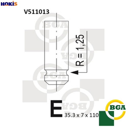 Intake valve v511013 - valve,